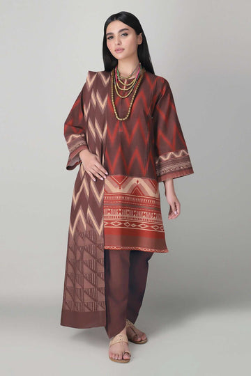 Khaadi Alk20416 Brown Winter Collection 2020